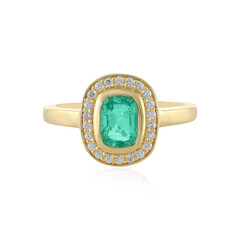 Anello in argento con Smeraldo Russo