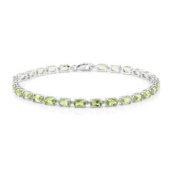 Bracciale in argento con Peridoto della Birmania