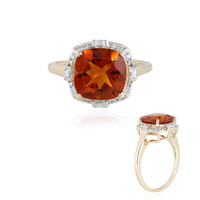 Anello in oro con Citrino Madeira
