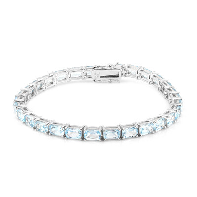 Bracciale in argento con Topazio Blu Cielo