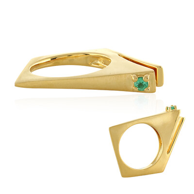 Anello in argento con Smeraldo Colombiano