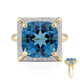 Anello in oro con Topazio Marambaia