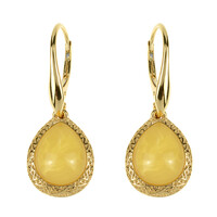 Orecchini in argento con Ambra Baltica