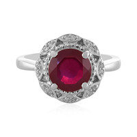 Anello in argento con Rubino del Madagascar