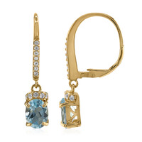 Orecchini in argento con Topazio Blu Cielo