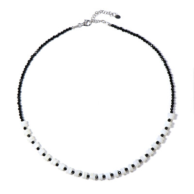 Collana in argento con Spinello Nero