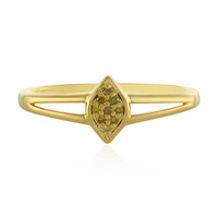 Anello in argento con Diamante Giallo I3