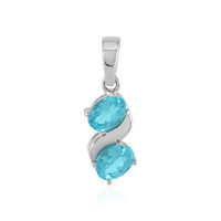 Ciondolo in argento con Apatite Blu