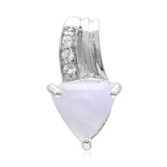 Ciondolo in argento con Agata Lace Blu