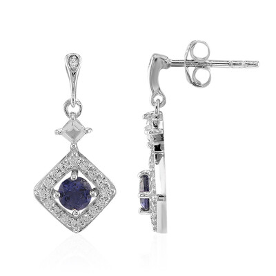 Orecchini in argento con Iolite