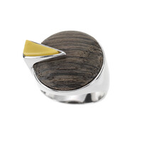 Anello in argento con Quercia Nera
