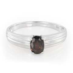 Anello da uomo in argento con Zircone Cioccolato