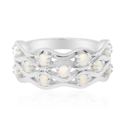 Anello in argento con Opale Australiano