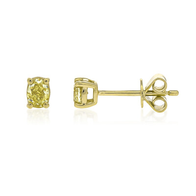 Orecchini in oro con Diamante Giallo SI2 (CIRARI)