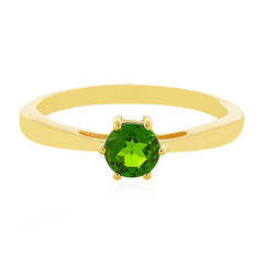 Anello in argento con Diopside Russo