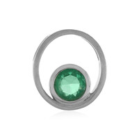 Ciondolo in argento con Smeraldo Russo