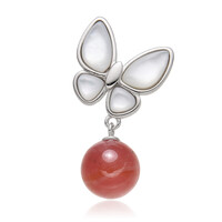 Ciondolo in argento con Rodocrosite