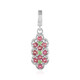 Ciondolo in argento con Tormalina Rosa Nigeriana
