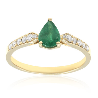 Anello in oro con Smeraldo Zambia AAA (CIRARI)