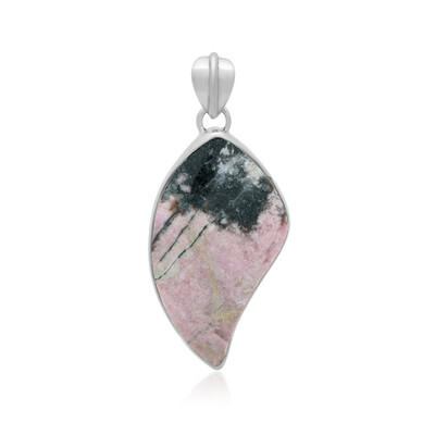 Ciondolo in argento con Rodonite Sulavesi (Bali Barong)