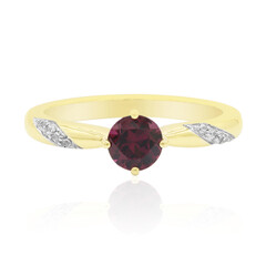 Anello in oro con Rodolite
