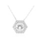 Collana in argento con Topazio Bianco