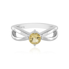 Anello in argento con Berillo Giallo