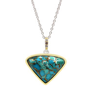 Collana in argento con Turchese Ramato Blu (Faszination Türkis)
