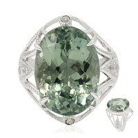 Anello in argento con Ametista Verde Esperanza