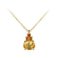 Collana in argento con Citrino