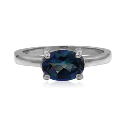 Anello in argento con Topazio Nettuno