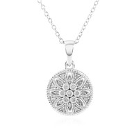 Collana in argento con Diamante I2 (J)