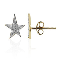 Orecchini in argento con Diamante I3 (I)