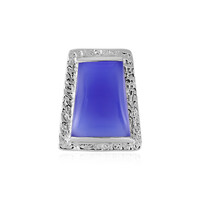 Ciondolo in argento con Calcedonio Blu