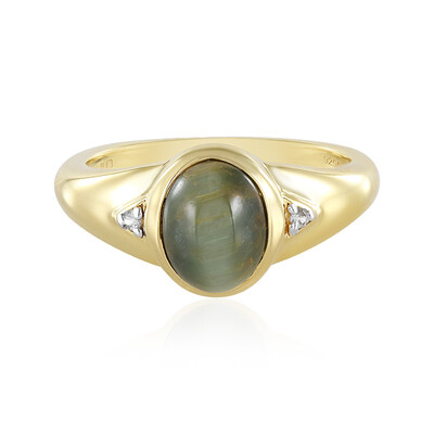 Anello in argento con Quarzo Occhio di Gatto