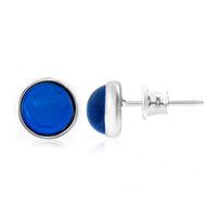 Orecchini in argento con Ambra Blu Colombiana