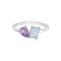 Anello in argento con Topazio Blu Cielo