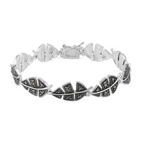 Bracciale in argento con Marcassite