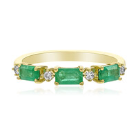Anello in oro con Smeraldo Zambia AAA (CIRARI)