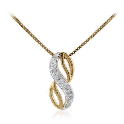 Collana in argento con Diamante I3 (I)