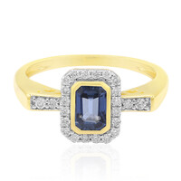 Anello in oro con Zaffiro Ceylon