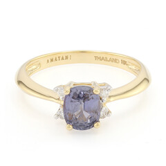Anello in oro con Zaffiro (non riscaldato) (AMAYANI)
