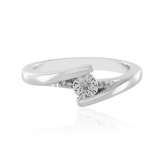 Anello in argento con Diamante PK (J)