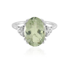 Anello in argento con Ametista Verde