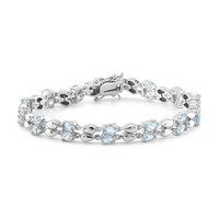 Bracciale in argento con Topazio Blu Cielo