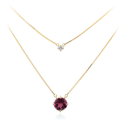 Collana in oro con Granato Magenta (de Melo)