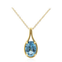 Collana in argento con Topazio Blu Cielo