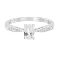 Anello in argento con Goshenite