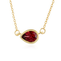 Collana in argento con Granato Mozambico