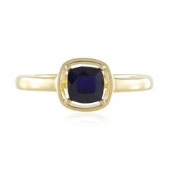 Anello in argento con Zaffiro Blu del Madagascar